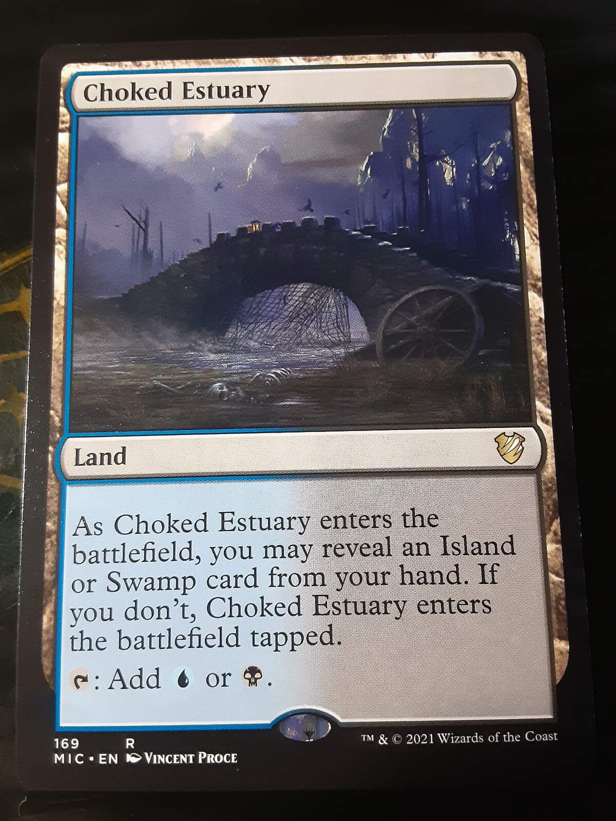 Choked Estuary , Commander Innistrad Midnight Hunt , NM ,MTG,FREE