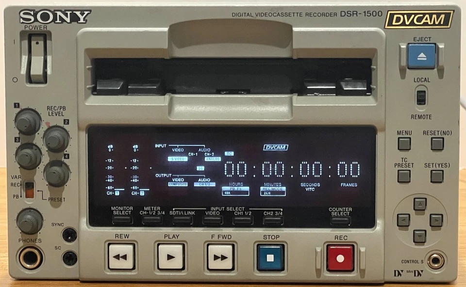 Sony DSR-1500 DVCAM Digital VCR - Image 3 of 4