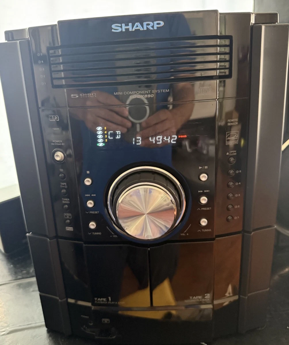 SHARP CD-SVR100 3枚CD対応 5in1レーザープレーヤー Sharp Home Audio CD Players & Recorders 5-9 CD Changer Capacity