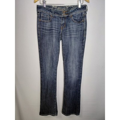 Refuge Uge Knockout Skinny Boot Jeans Blue Solid Denim Women Size 6