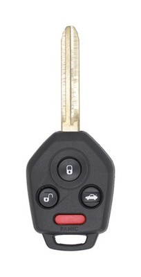 Fits Subaru CWTB1G077 OEM 4 Button Key Fob w/ H chip Black Pod w/ sticker or Gr