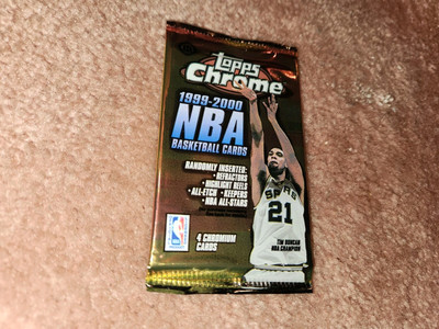 1999-2000 TOPPS CHROME BASKETBALL CARD PACK KOBE BRYANT REFRACTOR 25K?+BONUS