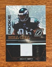 Reggie Brown 2005 Zenith Rookie Roll Call Jersey Philadelphia Eagles