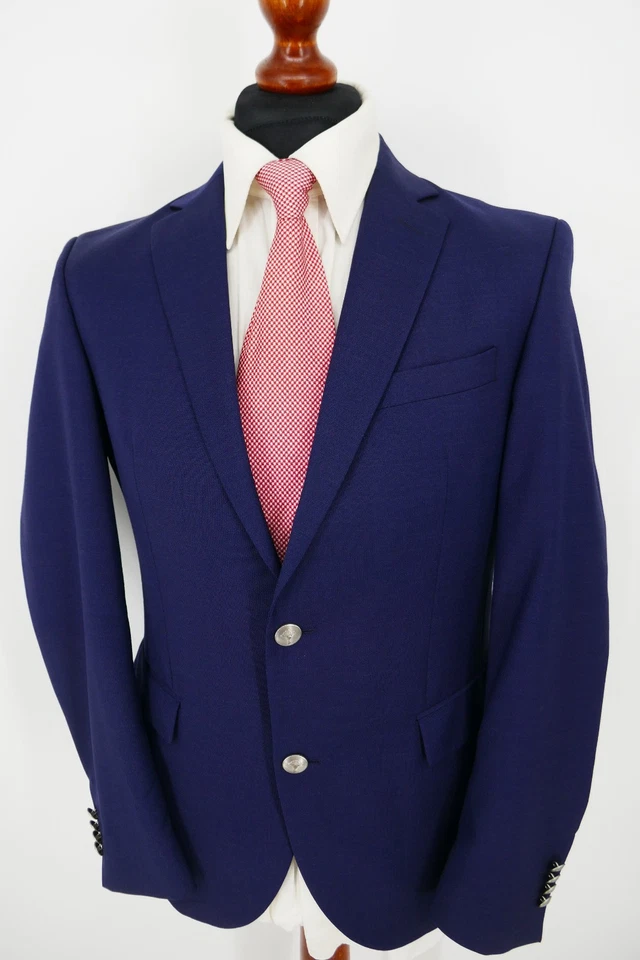 Joop Club Blazer Sakko Gr.46 100% Schurwolle Dunkel Blau Blue Label Top Zustand - Bild 3 von 4