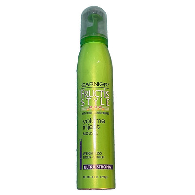 Garnier Fructis Style Volume Inject Hair Mousse Ultra Strong Hold 6.8oz