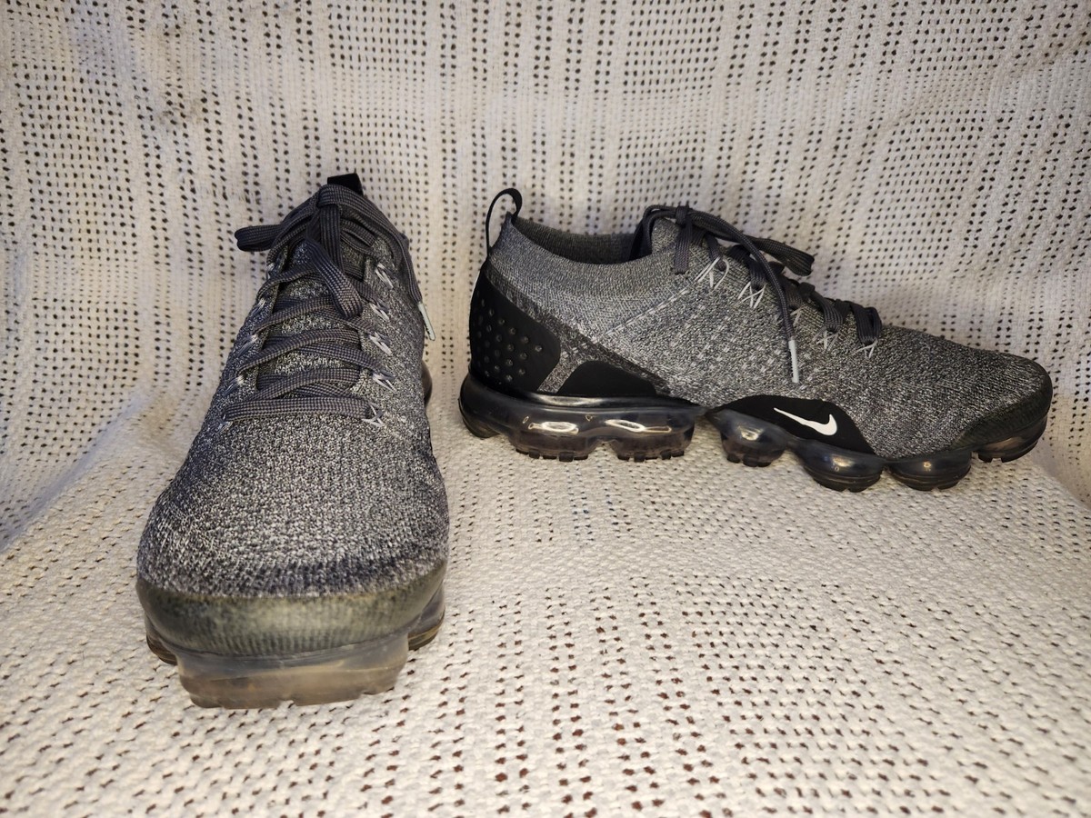 NIKE FLYKNIT VAPORMAX MEN SHOES SNEAKERS GRAY SIZE 10.5/44.5 EUC — product photo 4 of 10