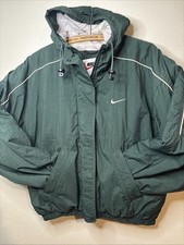 VTG 1990s Nike Swoosh Green Lined Puffer Jacket Youth M