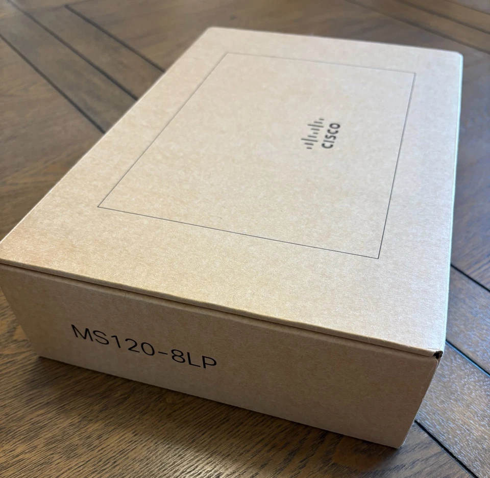 Cisco Meraki MS120-8LP PoE Switch New No License Never Claimed in a Dashboard - Image 2 of 4