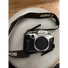 Canon EOS Elan II 35mm SLR Film Camera Body Silver Black Eye- AF Untested