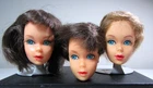Vintage 1960's TNT BARBIE DOLL HEADs Lot Japan- TLC For Restoration