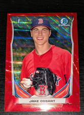 Jake Cosart Boston Red Sox 2014 Bowman Chrome Draft Red Wave Refractor /25