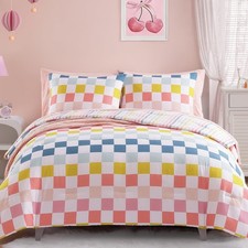 Twin Comforter Set with Sheets for Girls-5 Pieces Twin Bedding Sets Soft Co...