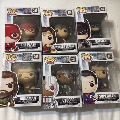 Funko Pop Lot Dc Superheroes Justice League Zach Snyder