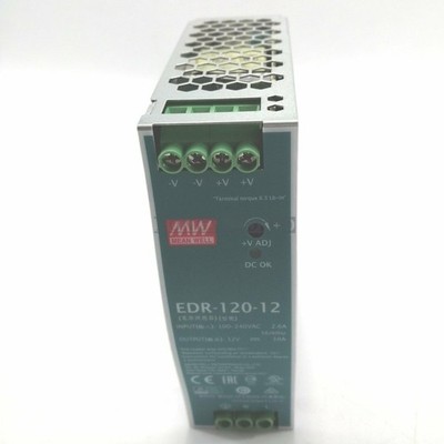 one MeanWell EDR-120-12 Power Supply 120W 12V New *qq