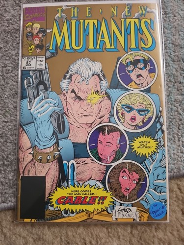 The New Mutants #87 Gold Newsstand Variant (Marvel Comics March 1990)