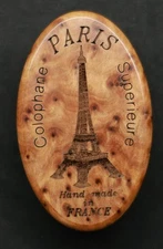 Paris  Rosin  for VIOLIN, VIOLA  in  Oval Wooden box  Item #7