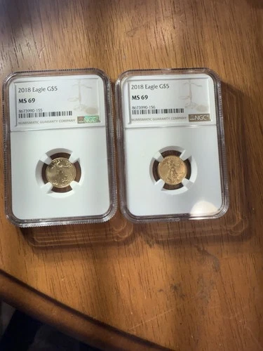 2018 1/10Gold Eagles NGC MS69 Consecutive Serial Numbers