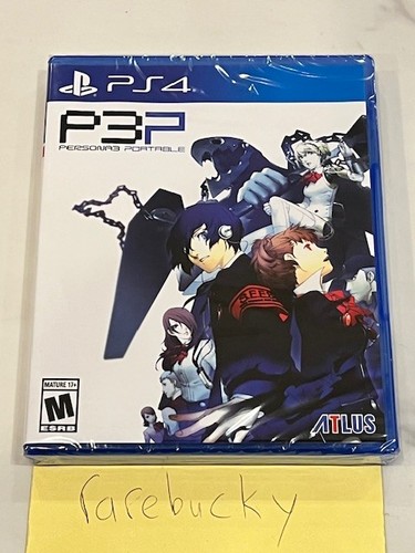 Persona 3 Portable PSP (PS4 Playstation 4) NEW SEALED Y-FOLD MINT, RARE LRG!