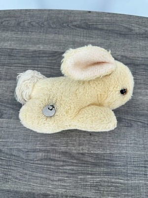 VTG Eden Bunny Rabbit Musical Wind-up Here Comes Peter Cottontail Pink Ears 7 