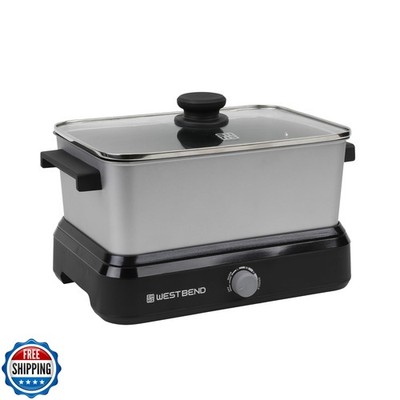 West Bend Versatility Slow Cooker Large Capacity Non-stick Cookin