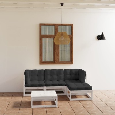 Garten Lounge Set Gartenmöbel Sofa Sitzgruppe 5-tlg. Kiefer Massivholz vidaXL