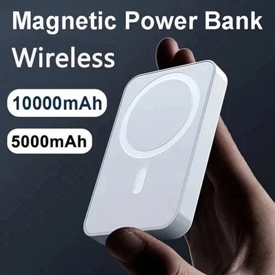 10000mAh Power Bank Magnetic Battery Pack Wireless Charger