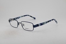 New Marchon Nyc Oliver 470 Blue Gunmetal Camo Authentic Eyeglasses 47-16