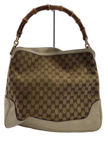 GUCCI handbag Diana GG canvas Beige Used