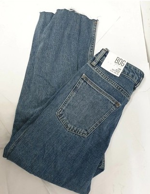 BDG Urban Outfitters Lane Mid Rise Straight Leg Jeans Mid Blue Größe W24 L30 CL6
