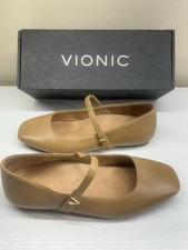 Vionic Alameda Camel Tan Leather Size 8 Used