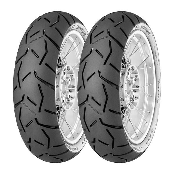 TYRE PAIR CONTINENTAL 190/55-17 TRAILATTACK 3 + 130/80-17 TRAILATTACK 3 DOT23