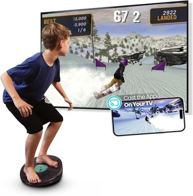 Gobalance Board - App-Enabled Balance Board. Smart Bluetooth Sensor, 12 FREE Int
