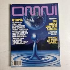 Omni Magazine April 1988 Utopia Jonas Salk Oprah Rockefeller Jesse Jackson Gould