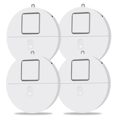 Window Alarm System 4-Pack - Ultra-Loud 120dB Alarms with Advanced Vibration ...