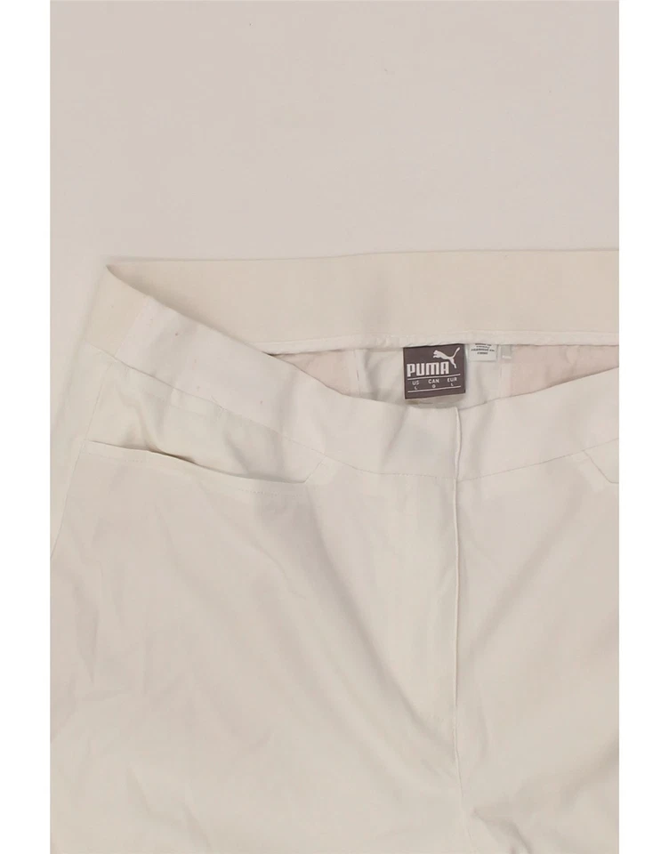 Pantalones Cortos Informales PUMA Mujer Grandes W34 Blanco Algodón CJ33 Foto 3 de 3