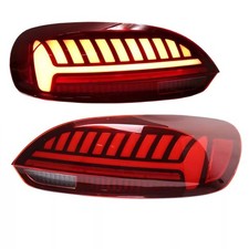 Red Led Tail Light Assembly For 09-14 Vw Scirocco Led Matrix Sequential Signal