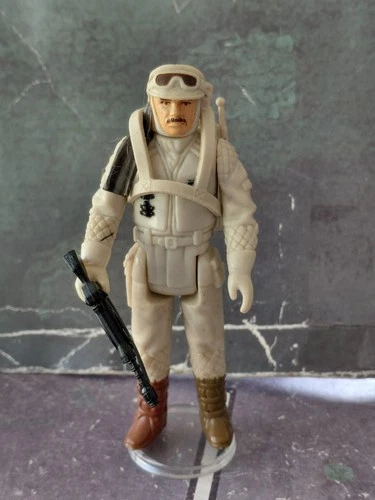 1980 Vintage Kenner Star Wars Rebel Commander Hoth W/backpack, Weapon & Base