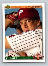 1992 Upper Deck Rookie RC #68 Tyler Green Philadelphia Phillies Baseball Card. rookie card picture