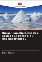 Didar Panah | Diriger L'améLioration Des éColes : Le Genre A-T-Il Une...