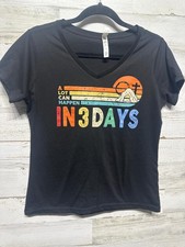 Women’s Medium Rustic United A Lot Can Happen In 3 Days Shirt - Very Good Used C