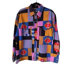 Vintage Wrangler Brushpopper Shirt Country Western Cowboy Cut X-Long Tails 17-36