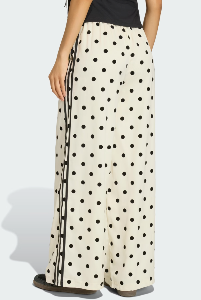 adidas Originals Satin Polka Dot Wide Leg Pants Women Lifestyle