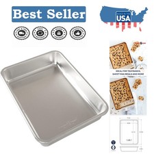 Professional Rectangular Aluminum Cake Pan - Made in the USA for Quality