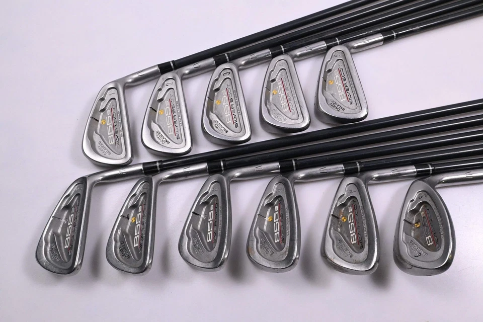Tommy Armour 845 Silver Scot Irons / 1-PW+SW / Stiff Flex Graphite Shafts - Image 2 of 4