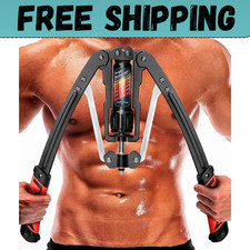 Yes4All Twister Arm Exerciser Adjustable 22-440lbs Hydraulic Power Chest Red