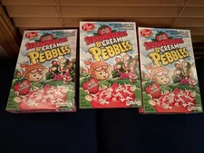 🍓(3) NEW LIMITED EDITION POST Strawberries & Cream Fruity Pebbles Cereal 10oz