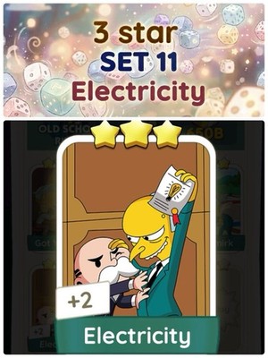 Electricity - 3 Star - Set 11 Monopoly Go