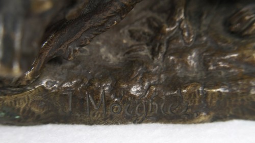 Jules Moigniez (French 1835-1894) Dog Bronze Sculpture - Picture 11 of 12