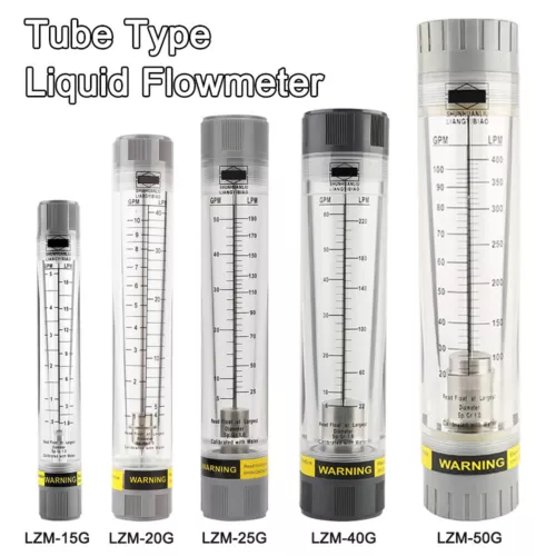 LZM15G-50G Tube Type Acylic Flowmeter for Liquid Rotameter Up to 200GPM/750LPM - Picture 1 of 10