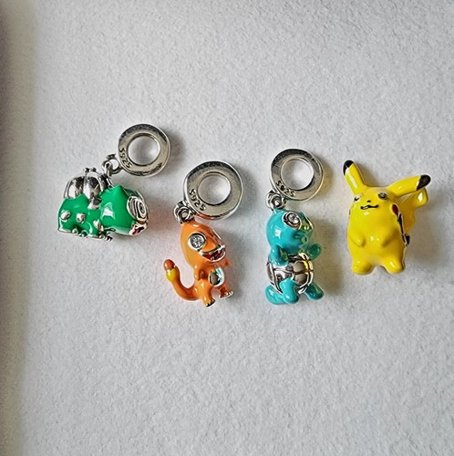 New Pokémon silver charms bundle of 4 for jewelry bracelet
